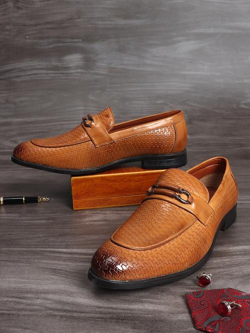 leather slip on loafers - 18044310 - Very Small Image - 1