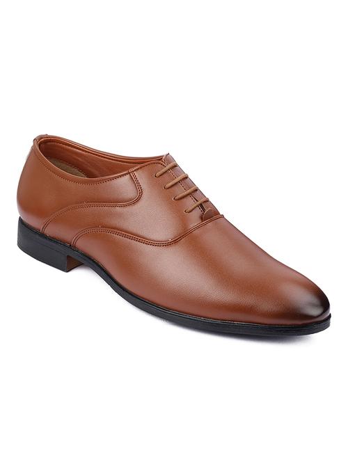  tan lace up formal shoe - 18044313 - Very Small Image - 1