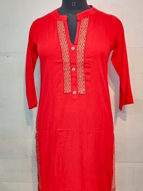 rayon kurti embrodary on bech embrodary  - 18044381 - Very Small Image - 1
