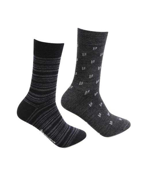 men pack of 2 printed above ankle length socks - 18044689 - Very Small Image - 1