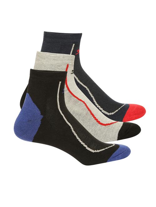 men pack of 3 printed ankle length socks - 18045031 - Very Small Image - 1