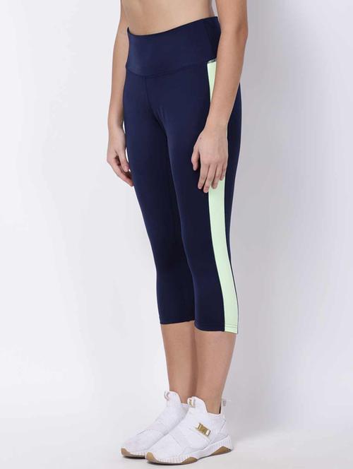 high rise side taped sports capri - 18045446 - Very Small Image - 1