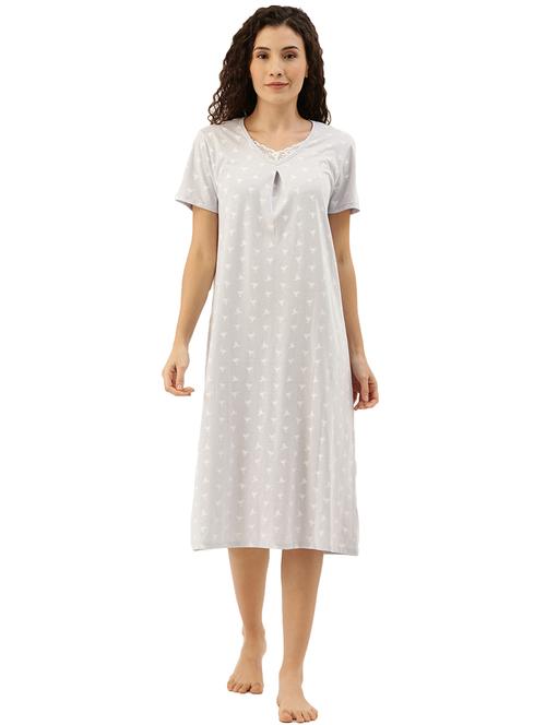 round neck printed sleepshirt  - 18045944 - Very Small Image - 1