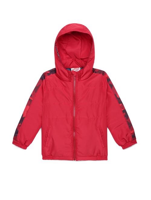 hooded neck side taped jacket  - 18047327 - Very Small Image - 1