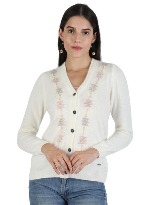 long sleeved woolen cardigan - 18048371 - Very Small Image - 1