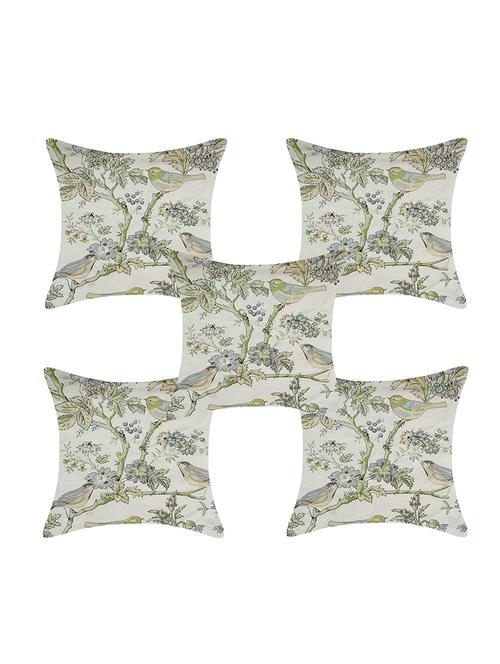 texstylers pure cotton reversible all over print 12x12 inches jaipuri cushion cover, set of 5 - 18048508 - Very Small Image - 1