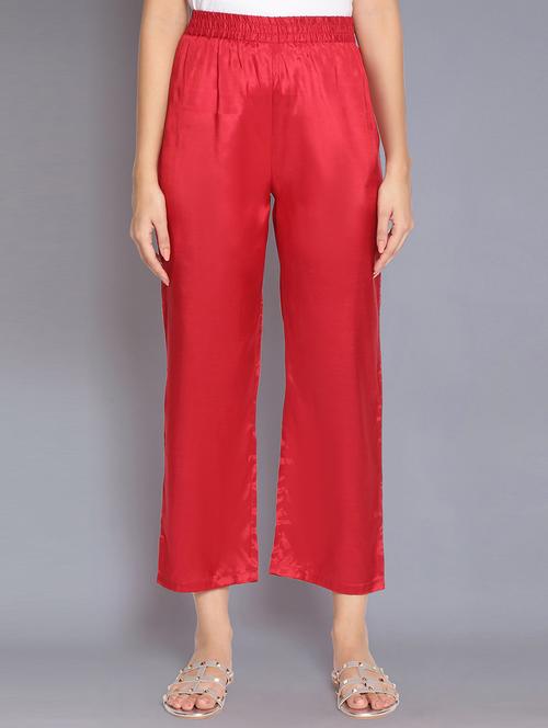 women solid wide leg trousers - 18048915 - Very Small Image - 1