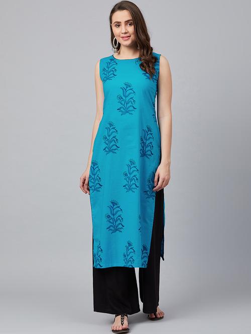 women's straight kurta - 18051445 - Very Small Image - 1