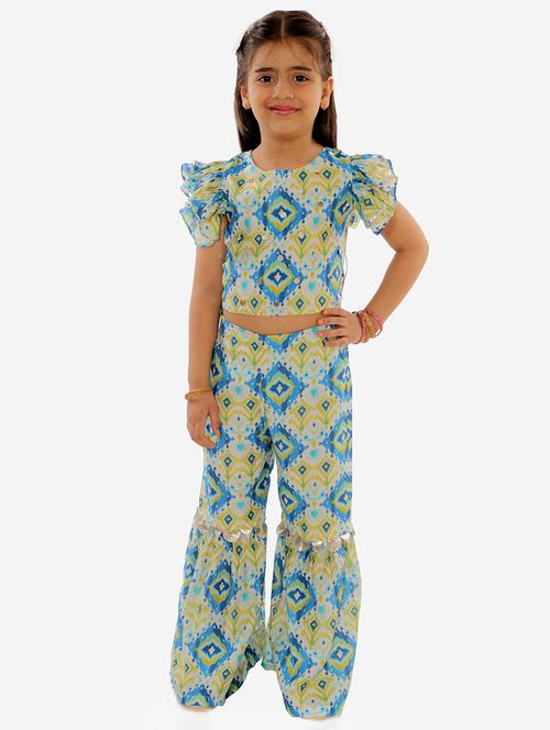 blue printed  suit set - 18051597 - Very Small Image - 1