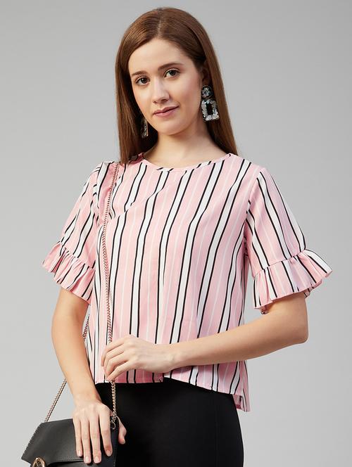 women's straight boat neck top - 18052498 - Very Small Image - 1