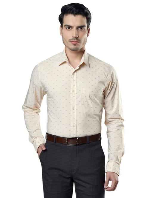 yellow striped casual shirt - 18053162 - Very Small Image - 1