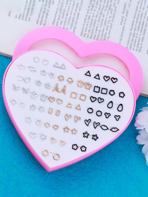 multi colored brass studs earring - 18053570 - Very Small Image - 1