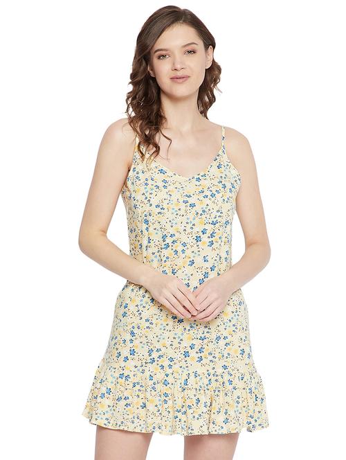 yellow floral babydoll - 18053815 - Very Small Image - 1