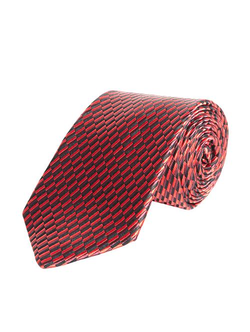 red silk blend tie - 18054396 - Very Small Image - 1