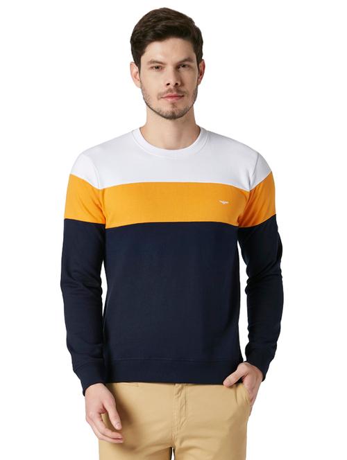 yellow cotton blend sweatshirt - 18054476 - Very Small Image - 1