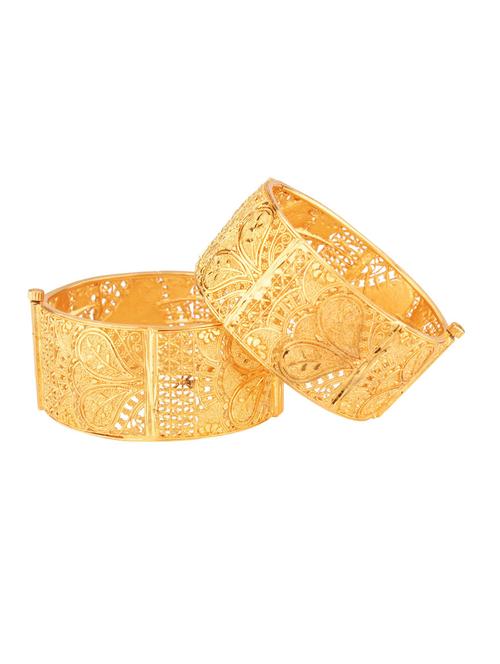 traditional openable big bracelet bangle set (2 pc), size-2.4 - 18058524 - Very Small Image - 1