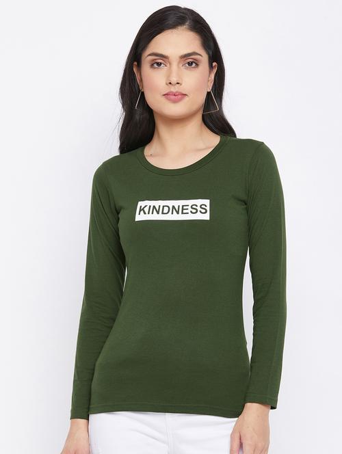 round neck printed top - 18058650 - Very Small Image - 1