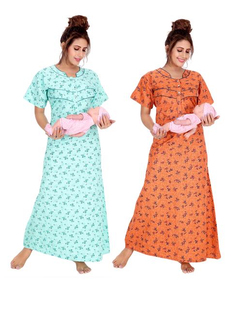 ankona women maternity/nursing nighty cotton fabric  - 18059935 - Very Small Image - 1