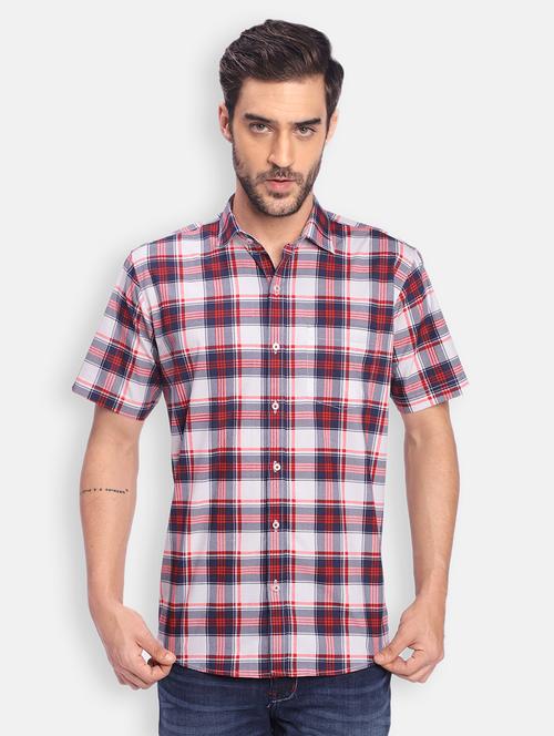 red checkered casual shirt - 18060212 - Very Small Image - 1