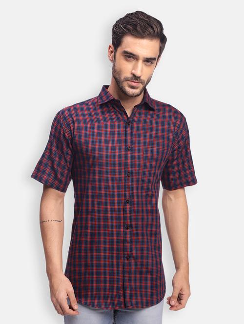multi colored checkered casual shirt - 18060215 - Very Small Image - 1