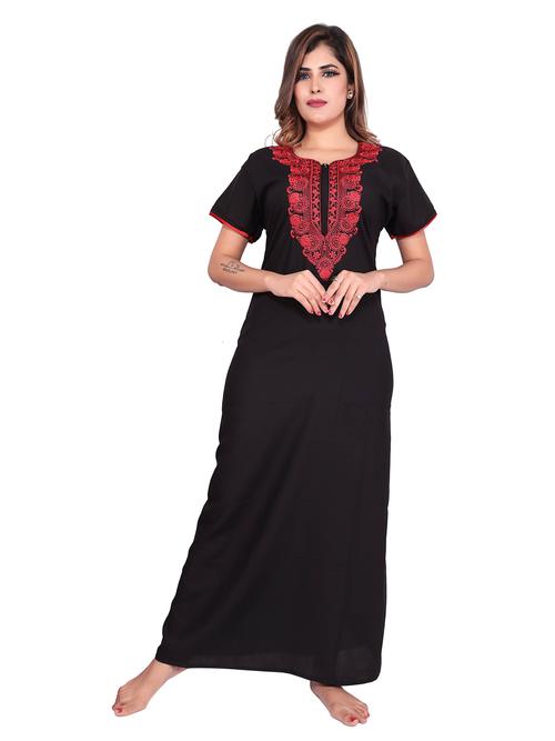 ankona lizzi bizzi embroidery nighty. night  - 18065516 - Very Small Image - 1