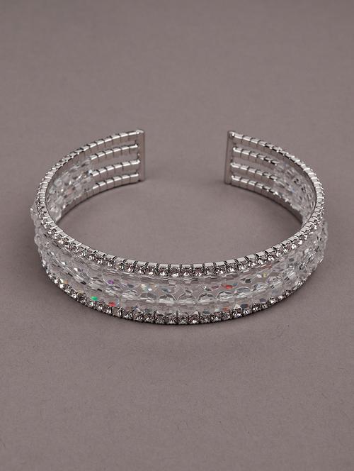 elegant four-layered crystal bracelet -silverstone - 18066951 - Very Small Image - 1