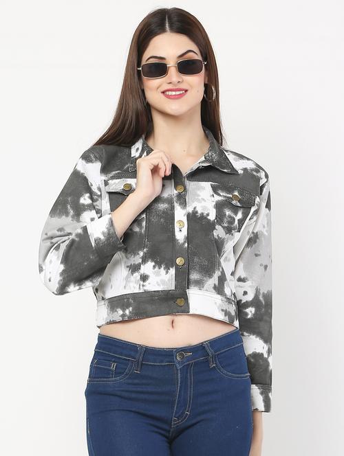 multi colored cotton blend summer jacket - 18067842 - Very Small Image - 1