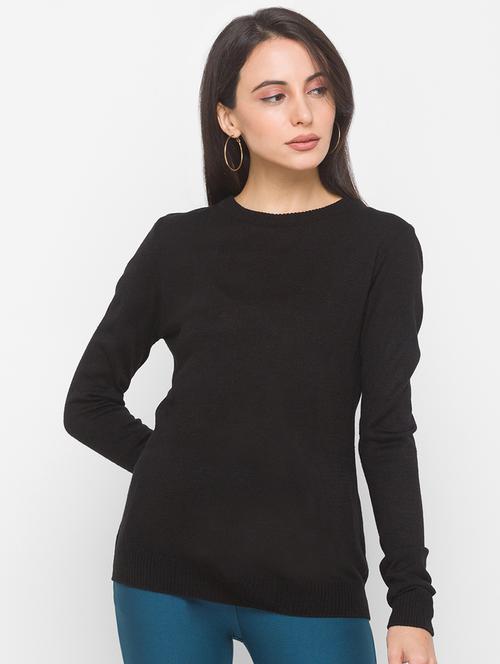 black acrylic pullover - 18068269 - Very Small Image - 1