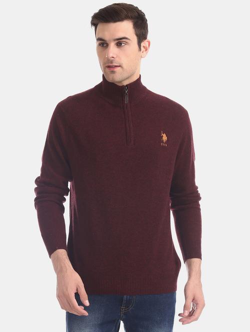 red wool pullover - 18068577 - Very Small Image - 1