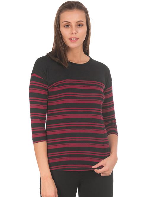 round neck striped top - 18069722 - Very Small Image - 1
