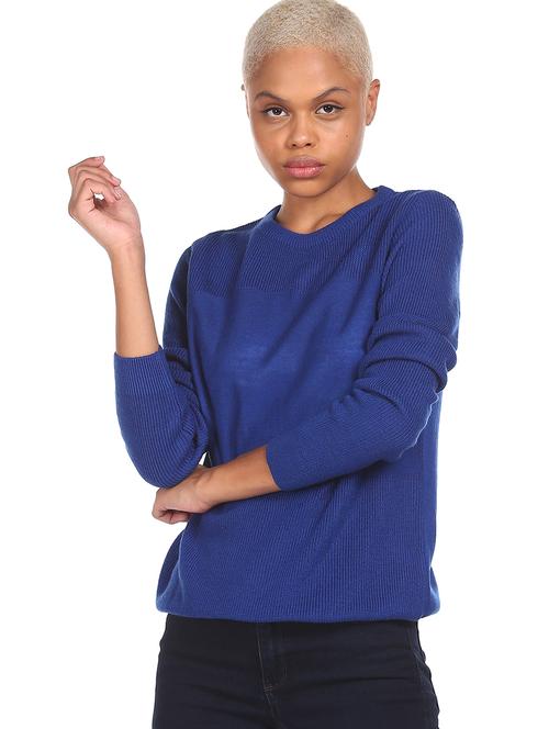 blue acrylic cardigan - 18070352 - Very Small Image - 1