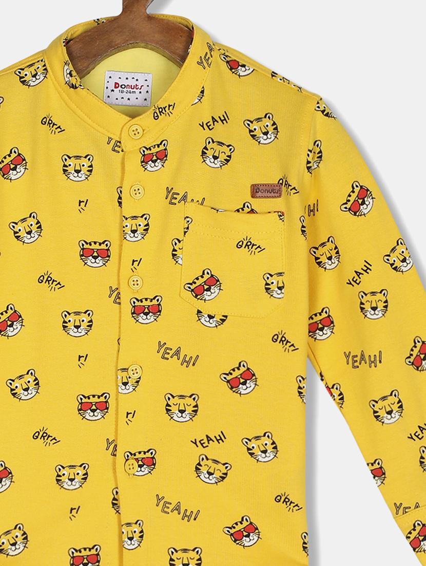 short sleeves regular shirt - 18071576 - Zoom Image - 2
