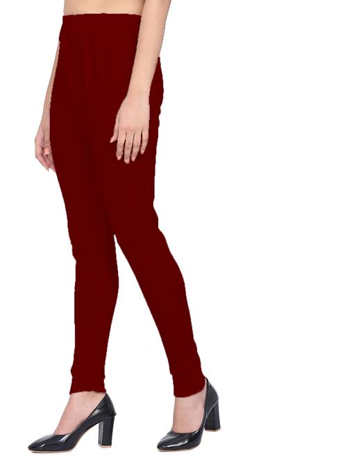 maroon woolen leggings 28 to 48  - 18072586 - Very Small Image - 1