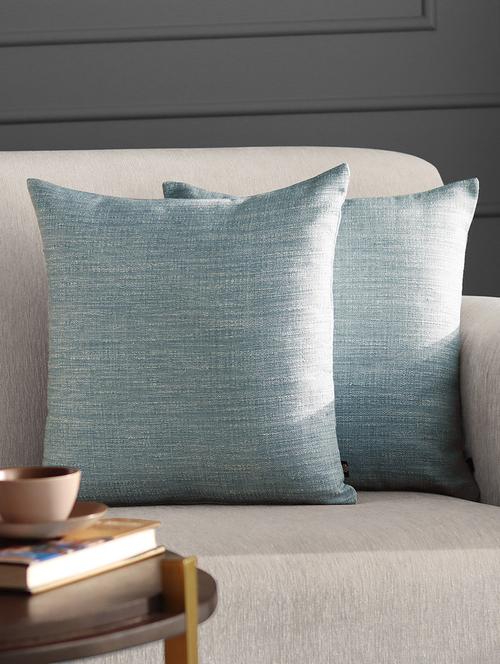 gm 16 x 16" texture abstract blue cushion cover (set of 2) - 18072713 - Very Small Image - 1