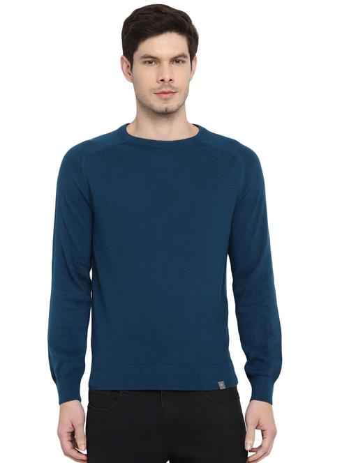 blue solid cardigan - 18073855 - Very Small Image - 1