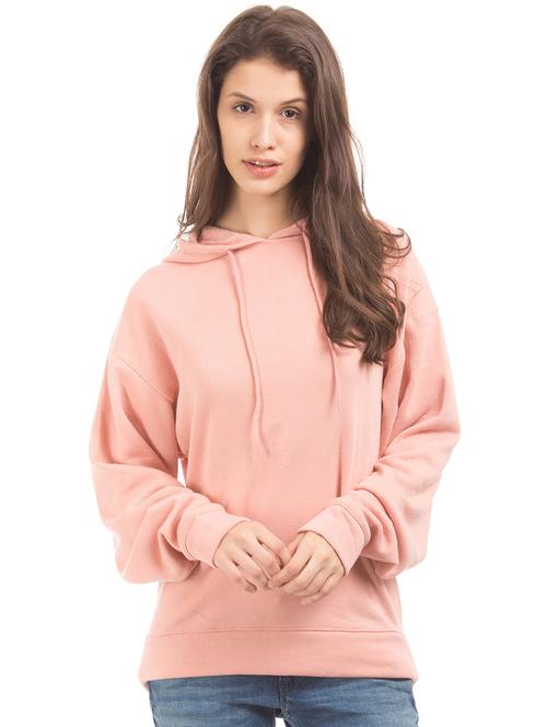 hooded neck solid sweatshirt - 18074011 - Very Small Image - 1