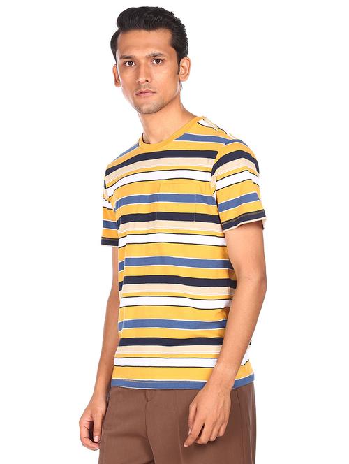 yellow striped t-shirt - 18074315 - Very Small Image - 1