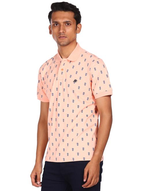pink printed polo t-shirt - 18074413 - Very Small Image - 1