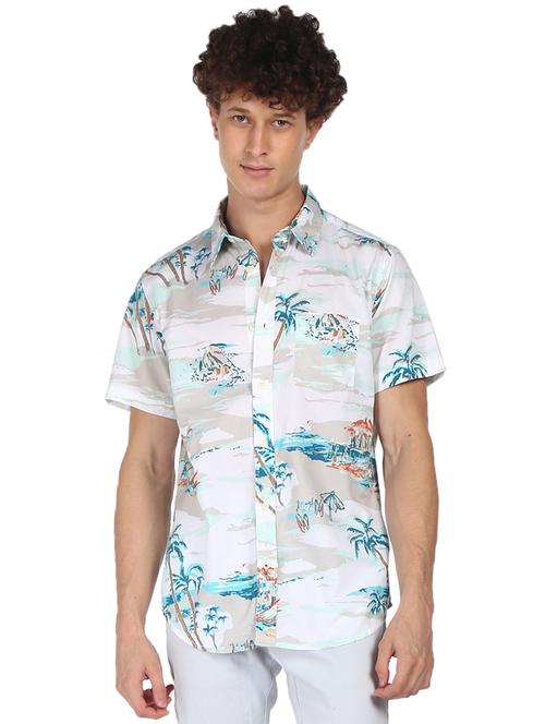 white cotton casual shirt - 18074844 - Very Small Image - 1