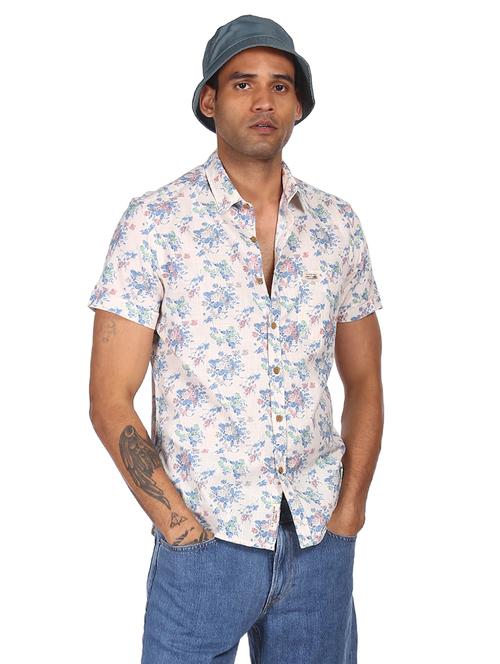 pink printed casual shirt - 18074904 - Very Small Image - 1