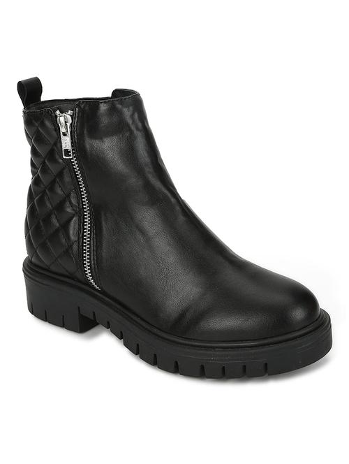 black pu ankle  boots - 18075991 - Very Small Image - 1