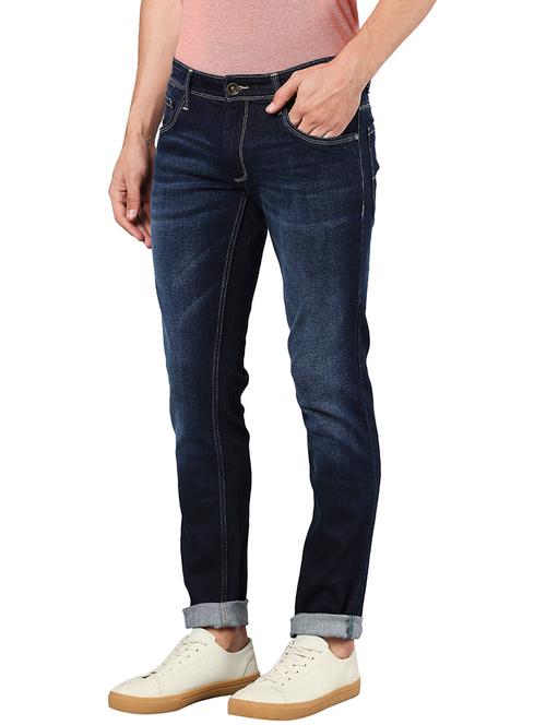 dark blue light wash denim jean - 18078118 - Very Small Image - 1