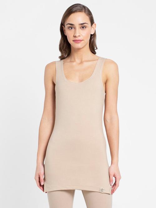 beige solid regular thermals & inner wear - 18078712 - Very Small Image - 1