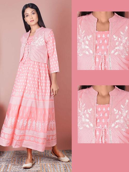ladies cotton rayon long kurti dress  - 18079924 - Very Small Image - 1