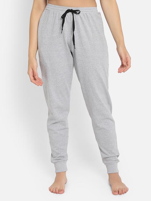 women mid rise solid jogger - 18080365 - Very Small Image - 1