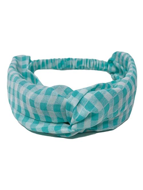 mint & oak checks the way - green hairband for women - 18081302 - Very Small Image - 1