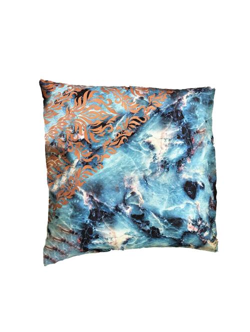 fireflies blue heaven digital print with gold foiling design cushion cover with invisible zipper - 18081388 - Very Small Image - 1