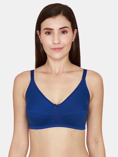 blue solid regular bra - 18105789 - Very Small Image - 1