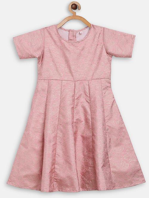 pink silk blend anarkali kurti - 18106197 - Very Small Image - 1