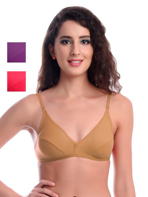 set of 3 solid  t-shirt bra - 18106277 - Very Small Image - 1